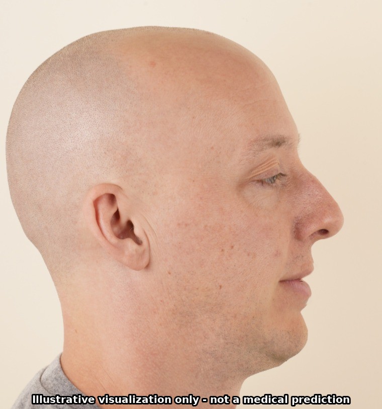 Illustrative preview of the surgical plan as performed, generated from the pre-operative photograph
